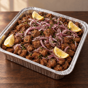 Fried Liver Cubes Tray