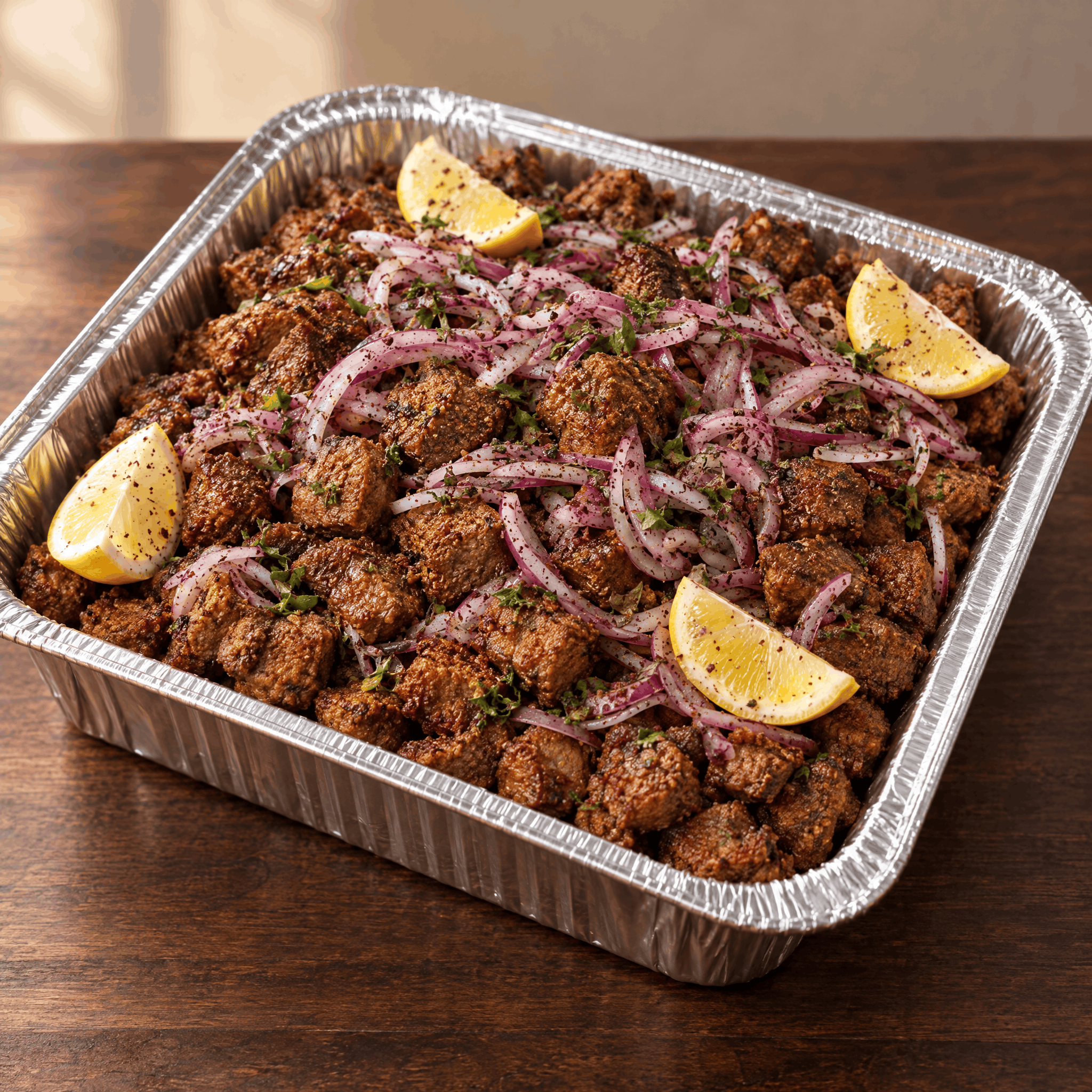 Fried Liver Cubes Tray